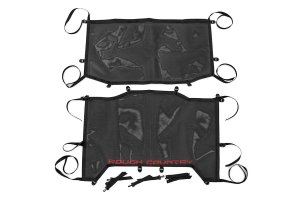 Jeep Wrangler Unlimited Mesh Bikini Top Plus - Rough Country - Black - '18-'23